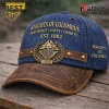 Knights of Columbus 1882 Faux Leather Denim Baseball Cap