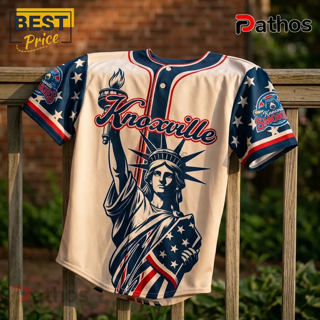 Knoxville Smokies 2026 USA Independence Day Baseball Jersey Knoxville Smokies 2026 USA Independence Day Baseball Jersey