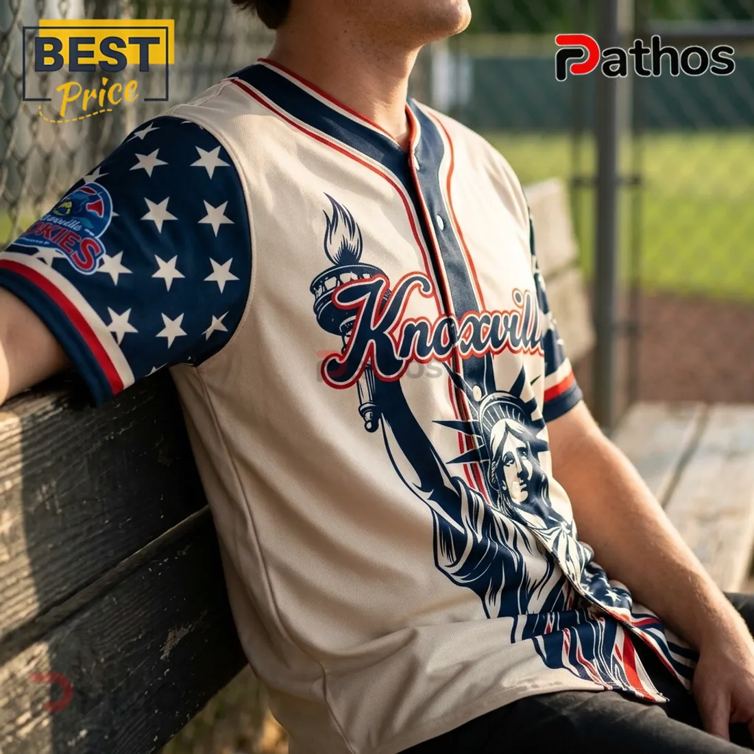 Knoxville Smokies 2026 USA Independence Day Baseball Jersey Knoxville Smokies 2026 USA Independence Day Baseball Jersey