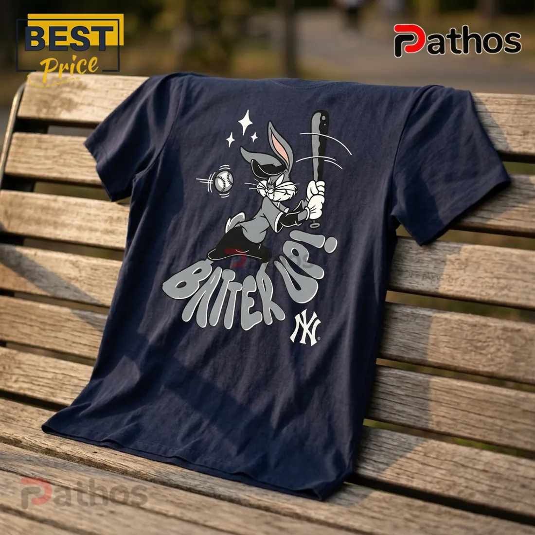 Looney Tunes x New York Yankees Navy Blue T-Shirt Looney Tunes x New York Yankees Navy Blue T-Shirt