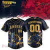 Lucario x Los Angeles Angels Custom Name Baseball Jersey