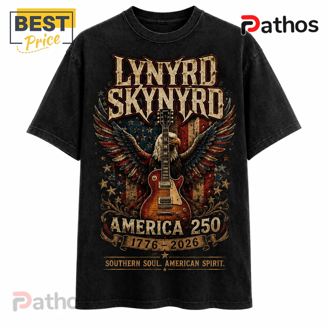 Lynyrd Skynyrd America 250 Eagle Flag T-Shirt Lynyrd Skynyrd America 250 Eagle Flag T-Shirt