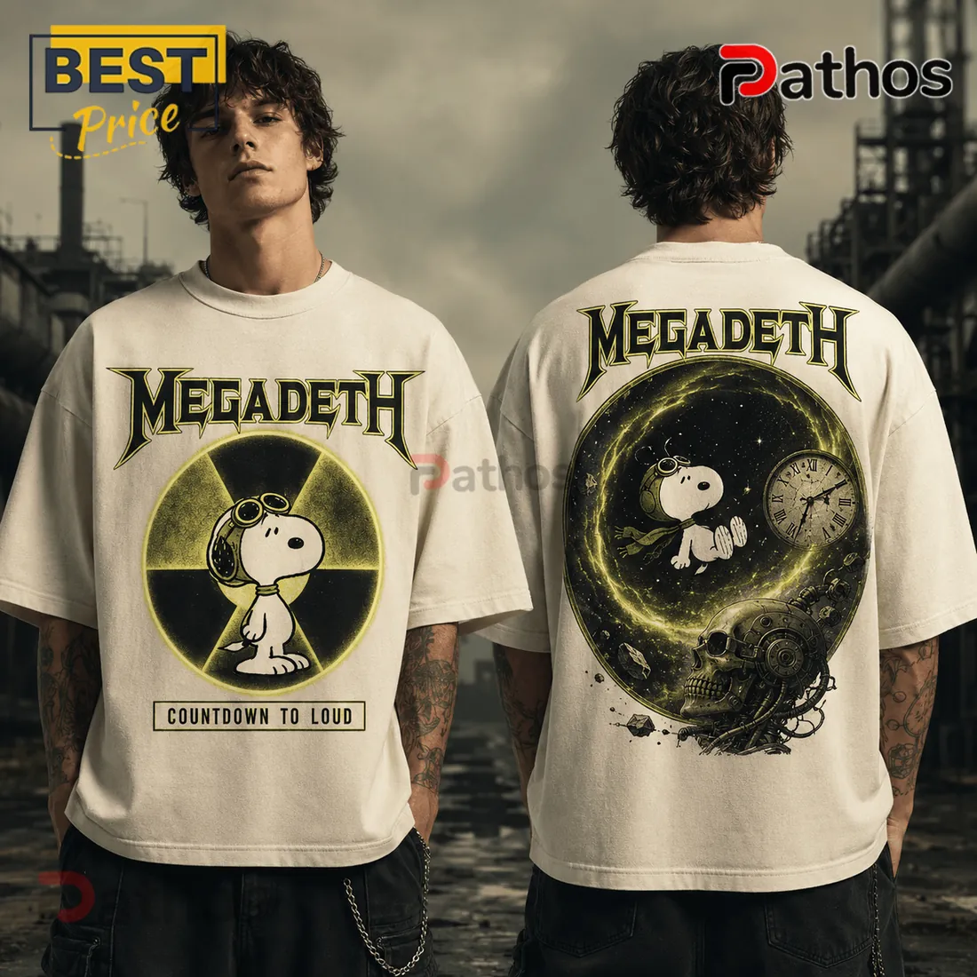 Megadeth Snoopy Countdown to Loud T-Shirt Megadeth Snoopy Countdown to Loud T-Shirt