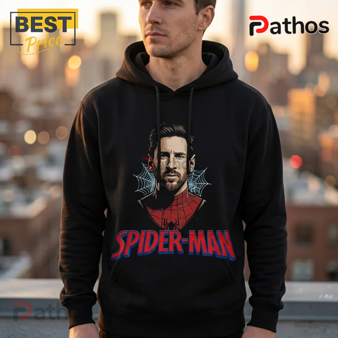 Messi x Spider-Man 2026 Edition Black Hoodie Messi x Spider-Man 2026 Edition Black Hoodie