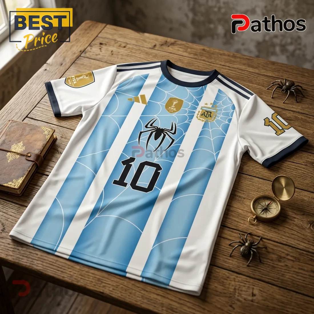 Messi x Spider-Man Argentina 2026 FIFA World Champion T-Shirt Messi x Spider-Man Argentina 2026 FIFA World Champion T-Shirt