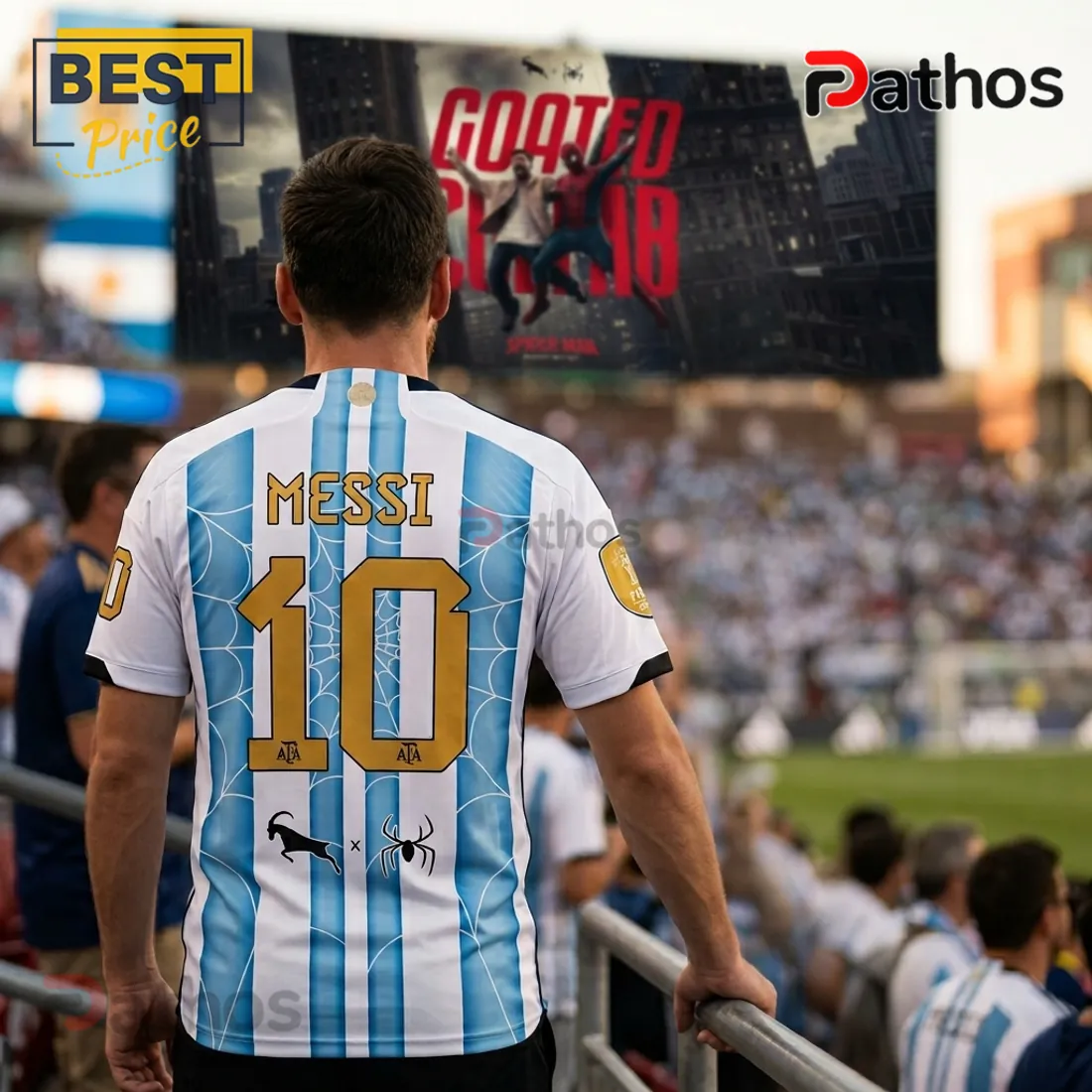 Messi x Spider-Man Argentina 2026 FIFA World Champion T-Shirt Messi x Spider-Man Argentina 2026 FIFA World Champion T-Shirt