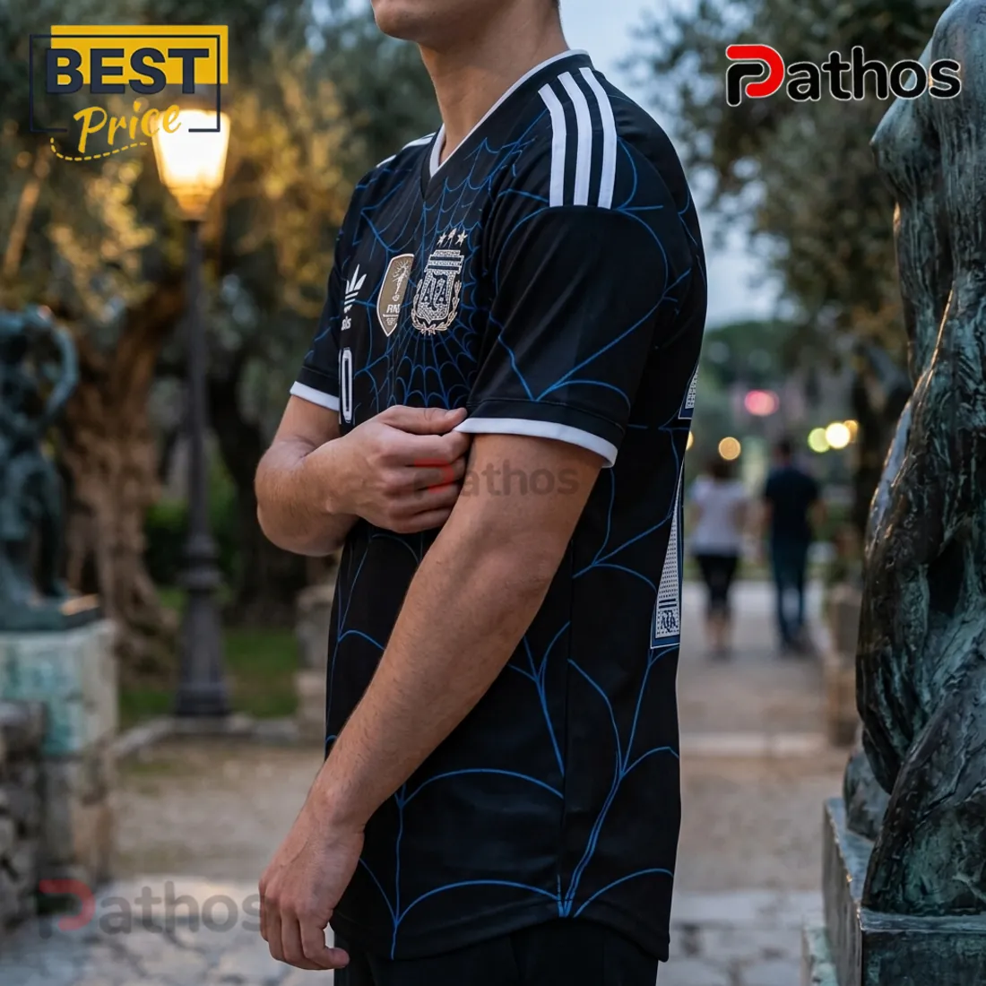 Messi x Spider-Man Argentina Black Football Jersey Messi x Spider-Man Argentina Black Football Jersey
