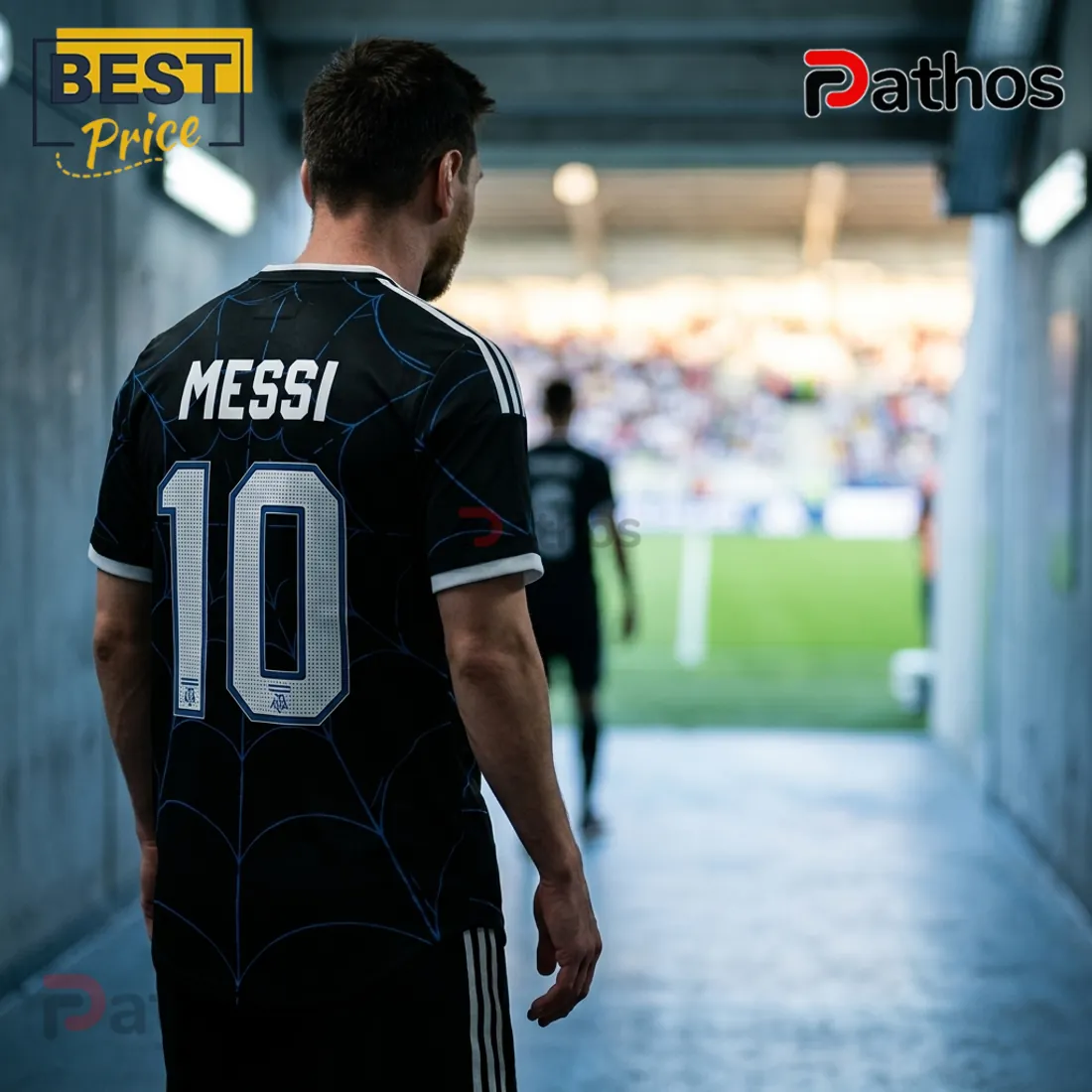 Messi x Spider-Man Argentina Black Football Jersey Messi x Spider-Man Argentina Black Football Jersey
