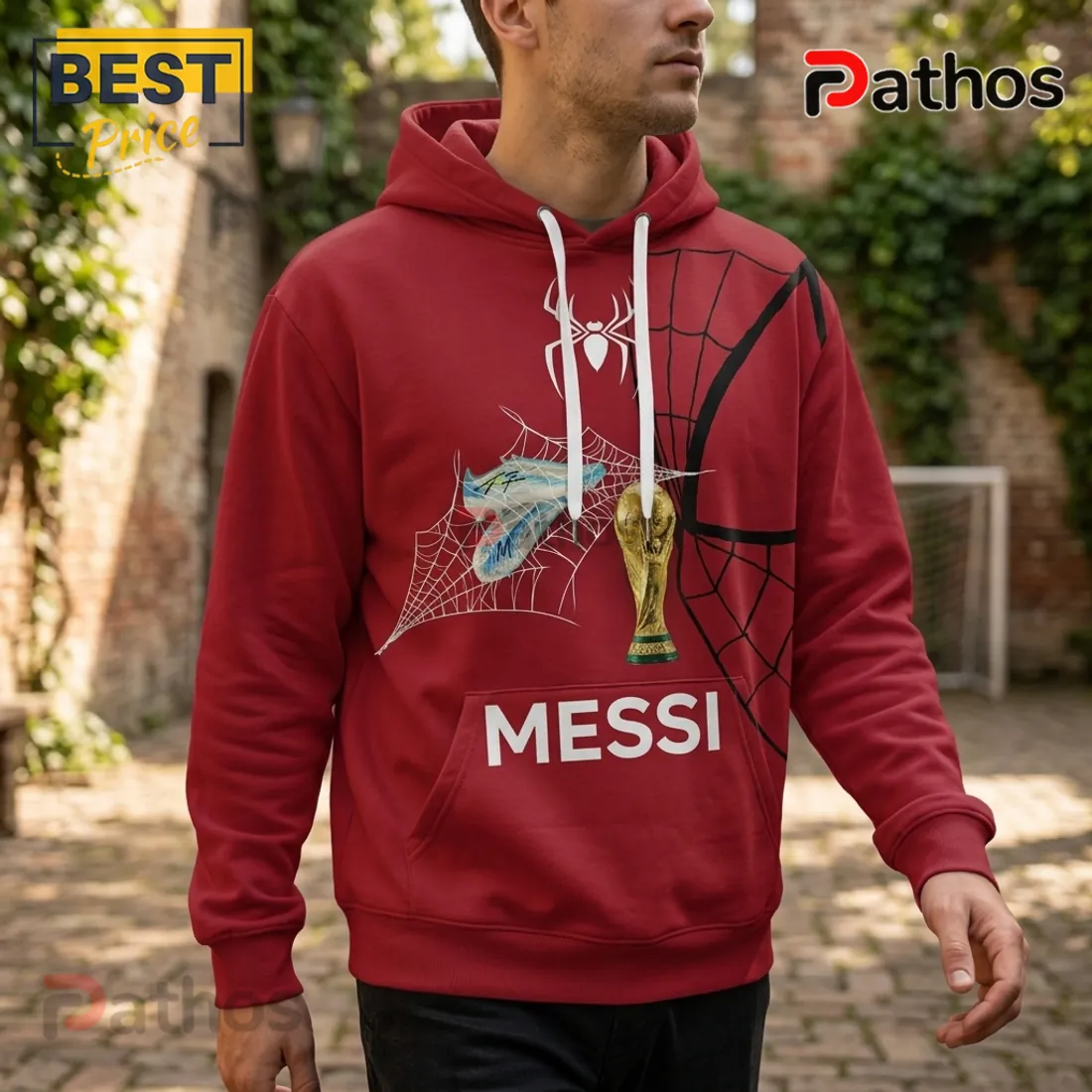 Messi x Spider-Man World Cup Edition Pullover Hoodie Messi x Spider-Man World Cup Edition Pullover Hoodie