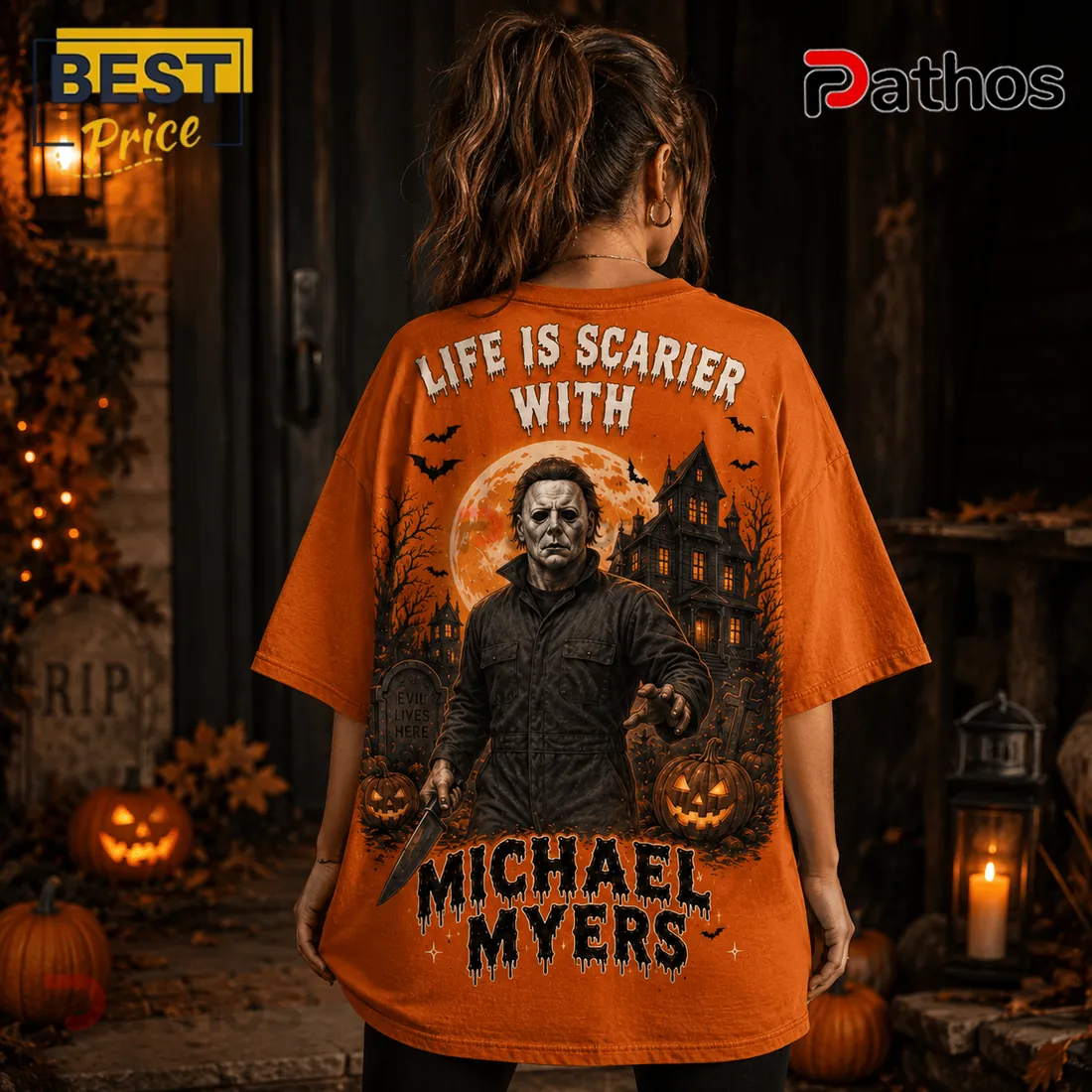 Michael Myers Halloween Orange T-Shirt 2026 Michael Myers Halloween Orange T-Shirt 2026