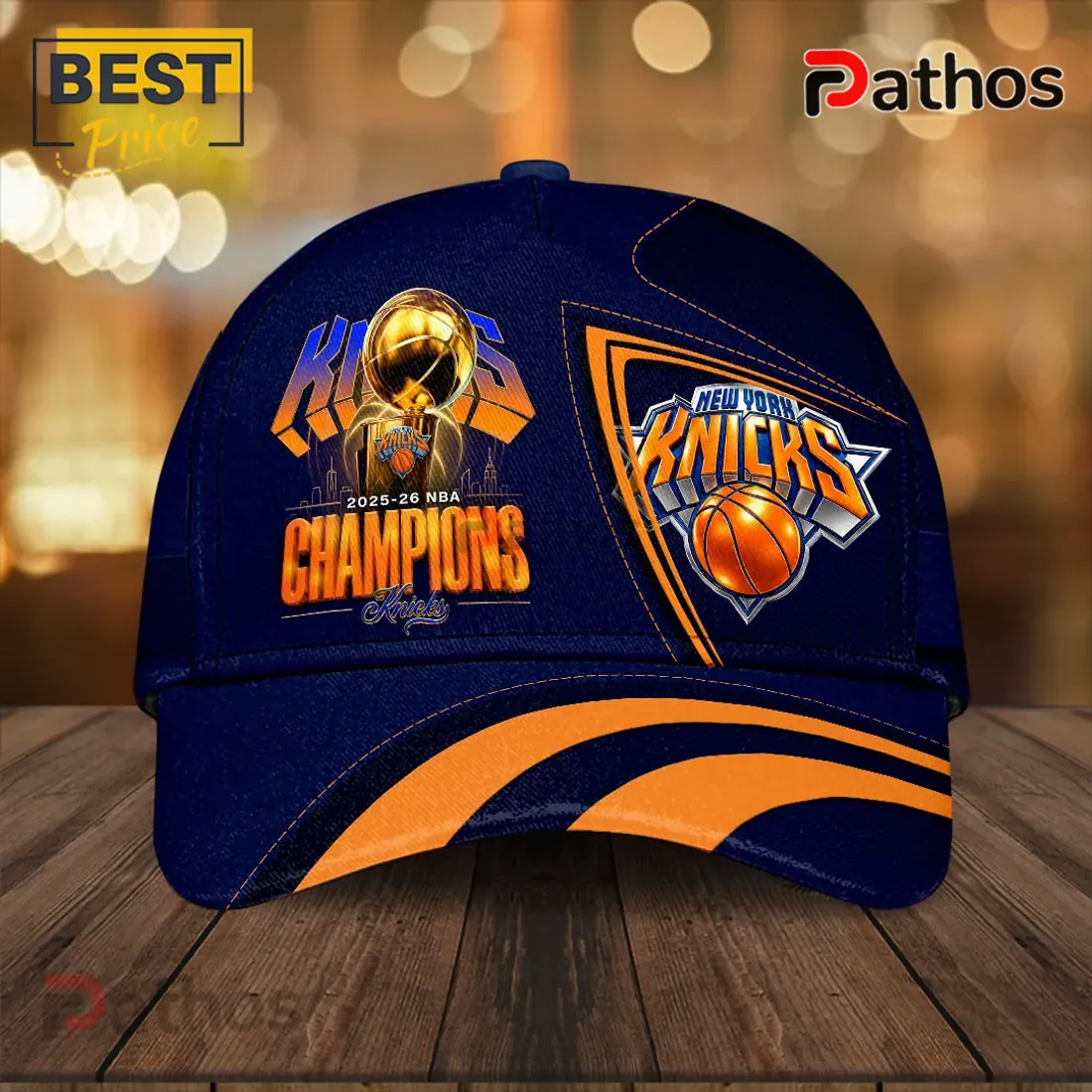 New York Knicks 2026 NBA Champions Navy Blue Baseball Cap New York Knicks 2026 NBA Champions Navy Blue Baseball Cap
