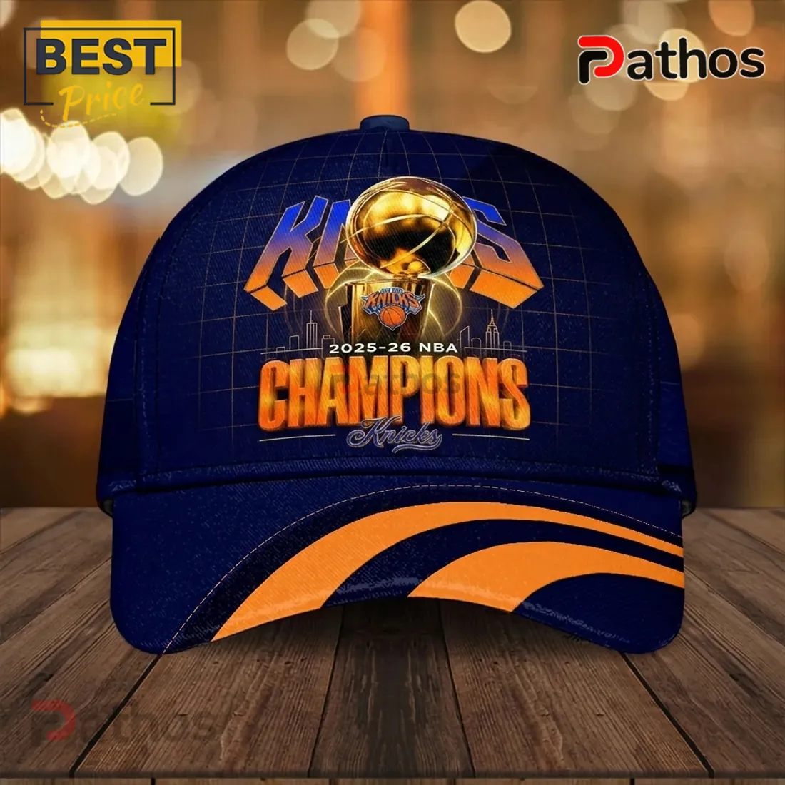 New York Knicks 2026 NBA Champions Navy Blue Baseball Cap New York Knicks 2026 NBA Champions Navy Blue Baseball Cap