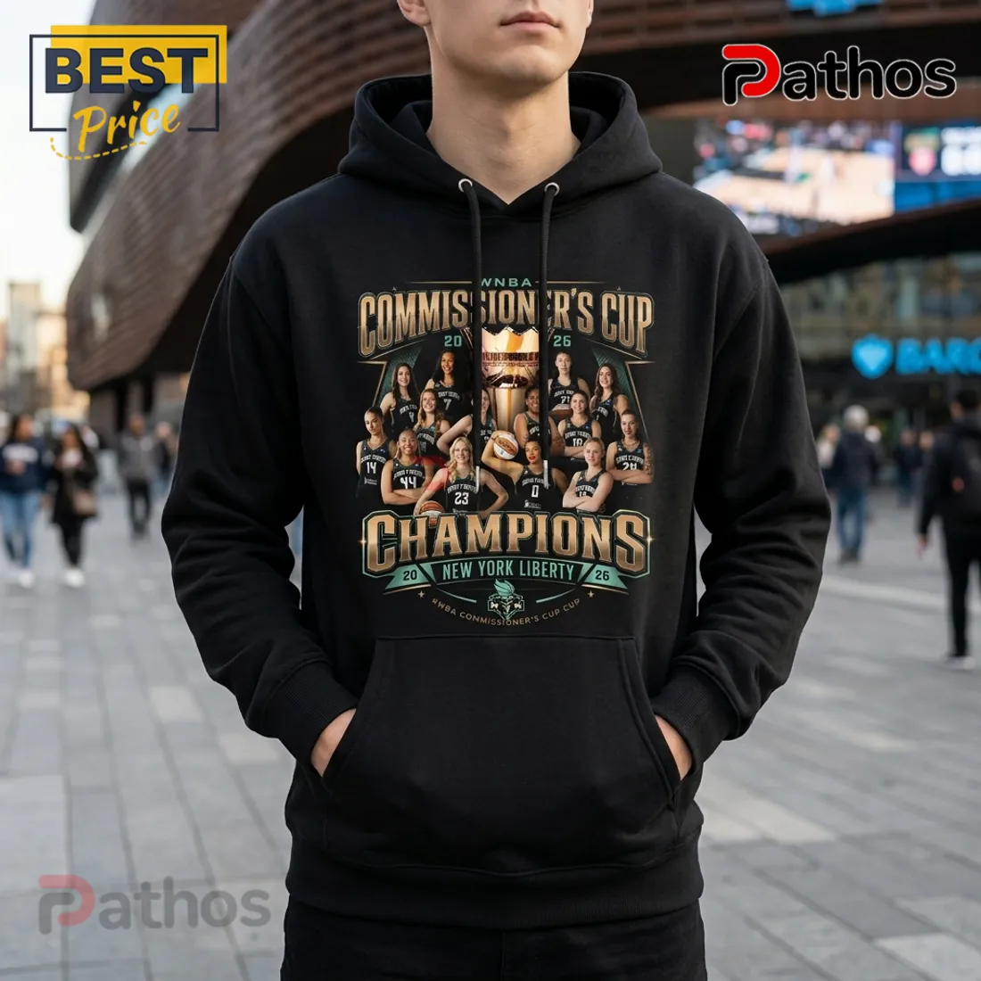 New York Liberty 2026 Commissioner’s Cup Champions Black Hoodie New York Liberty 2026 Commissioner’s Cup Champions Black Hoodie
