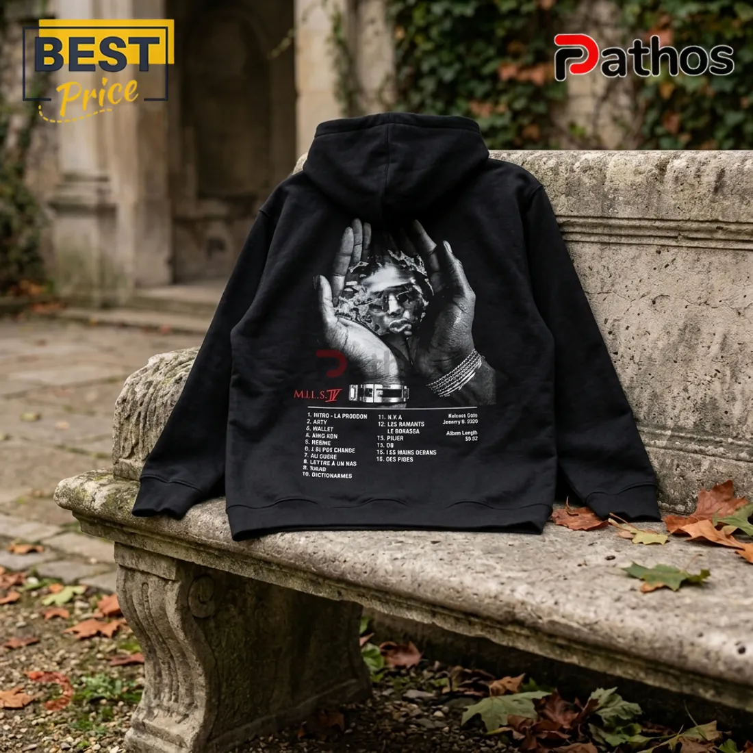 Ninho Quattro Tour 2027 MILS IV Black Hoodie Ninho Quattro Tour 2027 MILS IV Black Hoodie