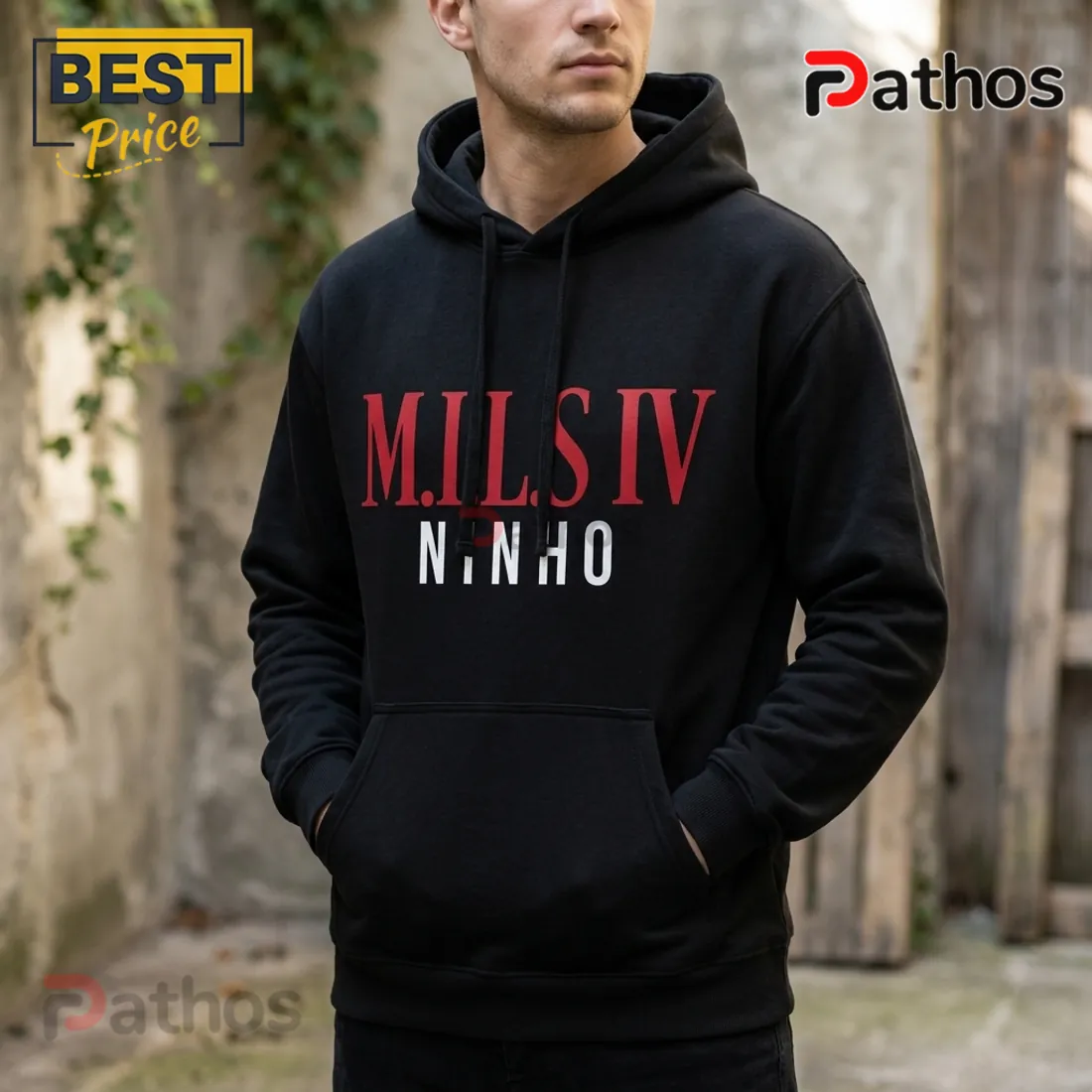 Ninho Quattro Tour 2027 MILS IV Black Hoodie Ninho Quattro Tour 2027 MILS IV Black Hoodie