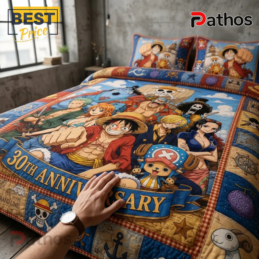 One Piece Straw Hat Pirates 30th Anniversary Quilt Set One Piece Straw Hat Pirates 30th Anniversary Quilt Set