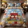 Peanuts Character Patchwork Pattern Quilt Bedding Set
