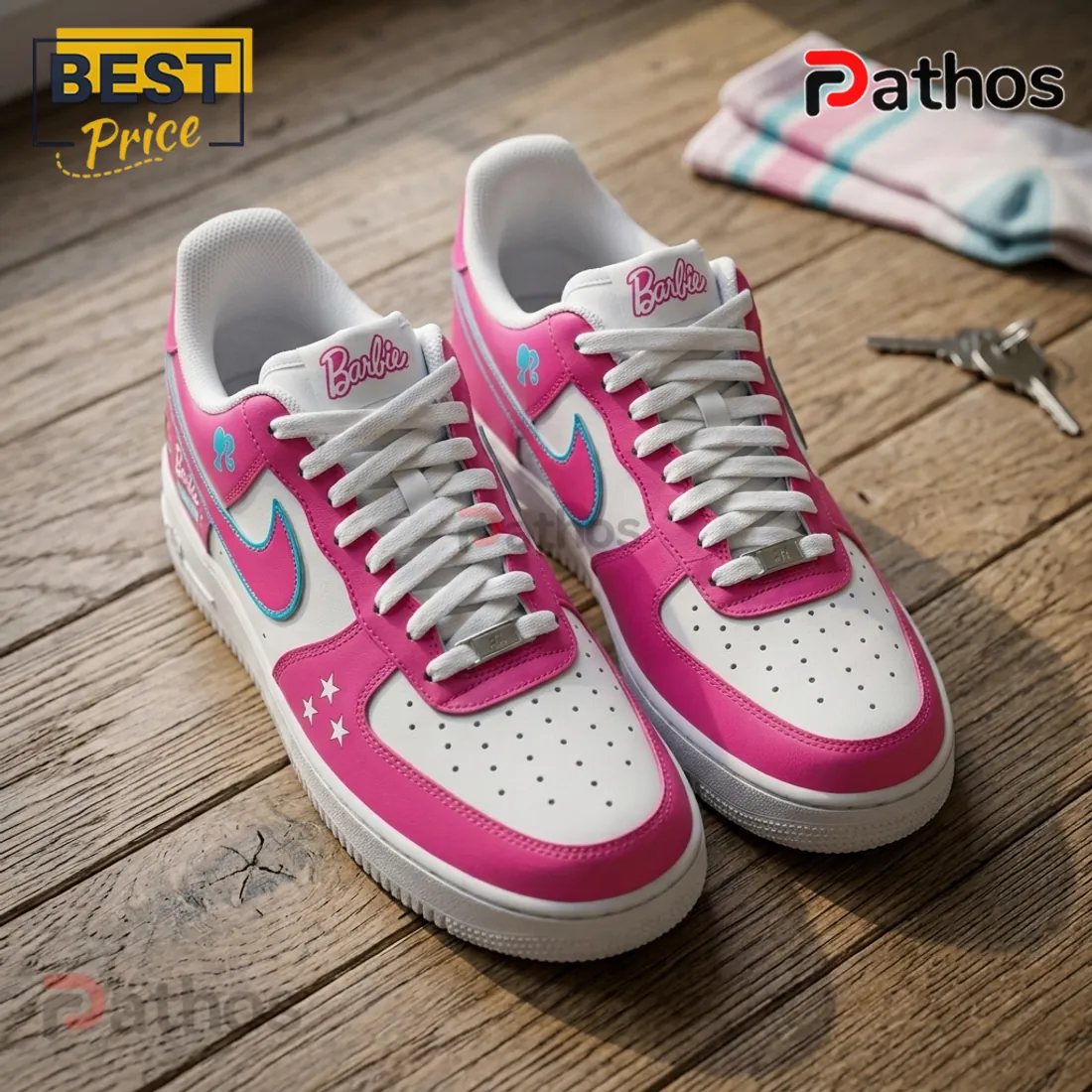 Premium Barbie x Phoenix Mercury Air Force 1 Sneakers Premium Barbie x Phoenix Mercury Air Force 1 Sneakers
