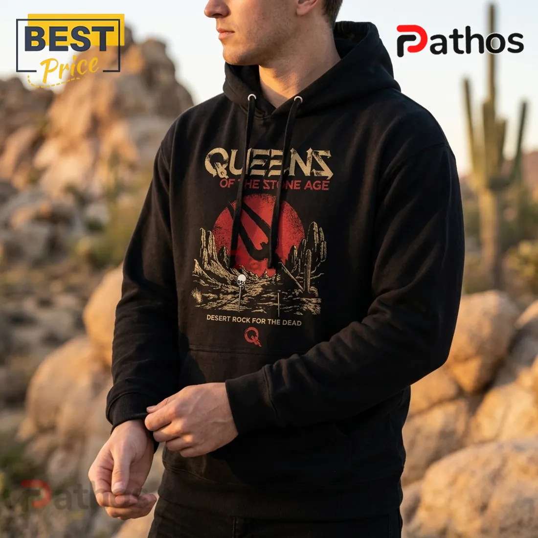 Queens of the Stone Age Desert Rock Australia Tour 2026 Hoodie Queens of the Stone Age Desert Rock Australia Tour 2026 Hoodie