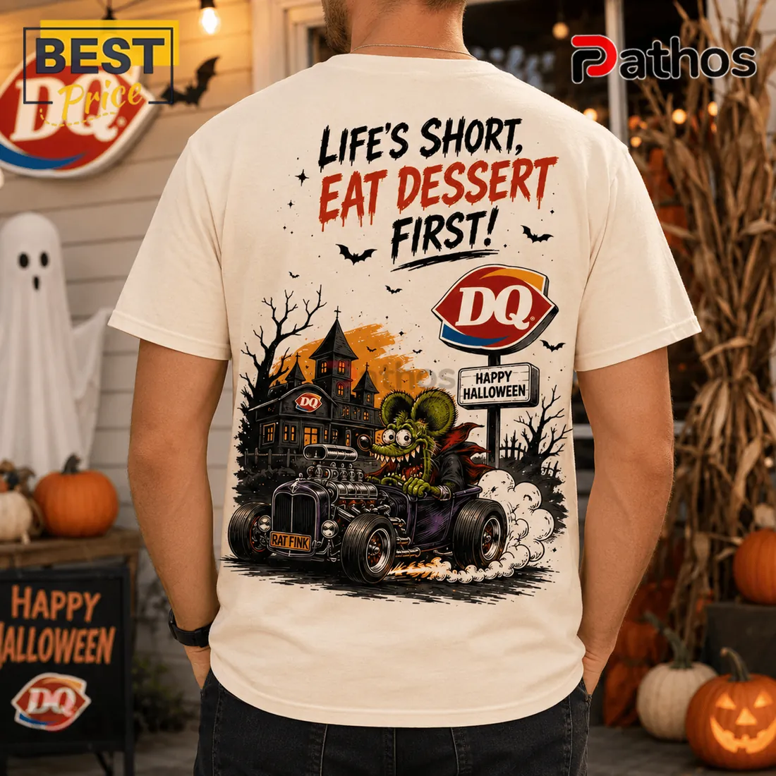 Rat Fink DQ Blizzard Halloween T-Shirt Rat Fink DQ Blizzard Halloween T-Shirt