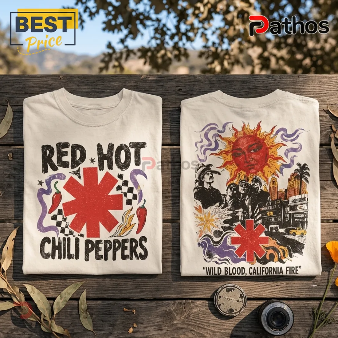 Red Hot Chili Peppers Vintage Cream T-Shirt Red Hot Chili Peppers Vintage Cream T-Shirt