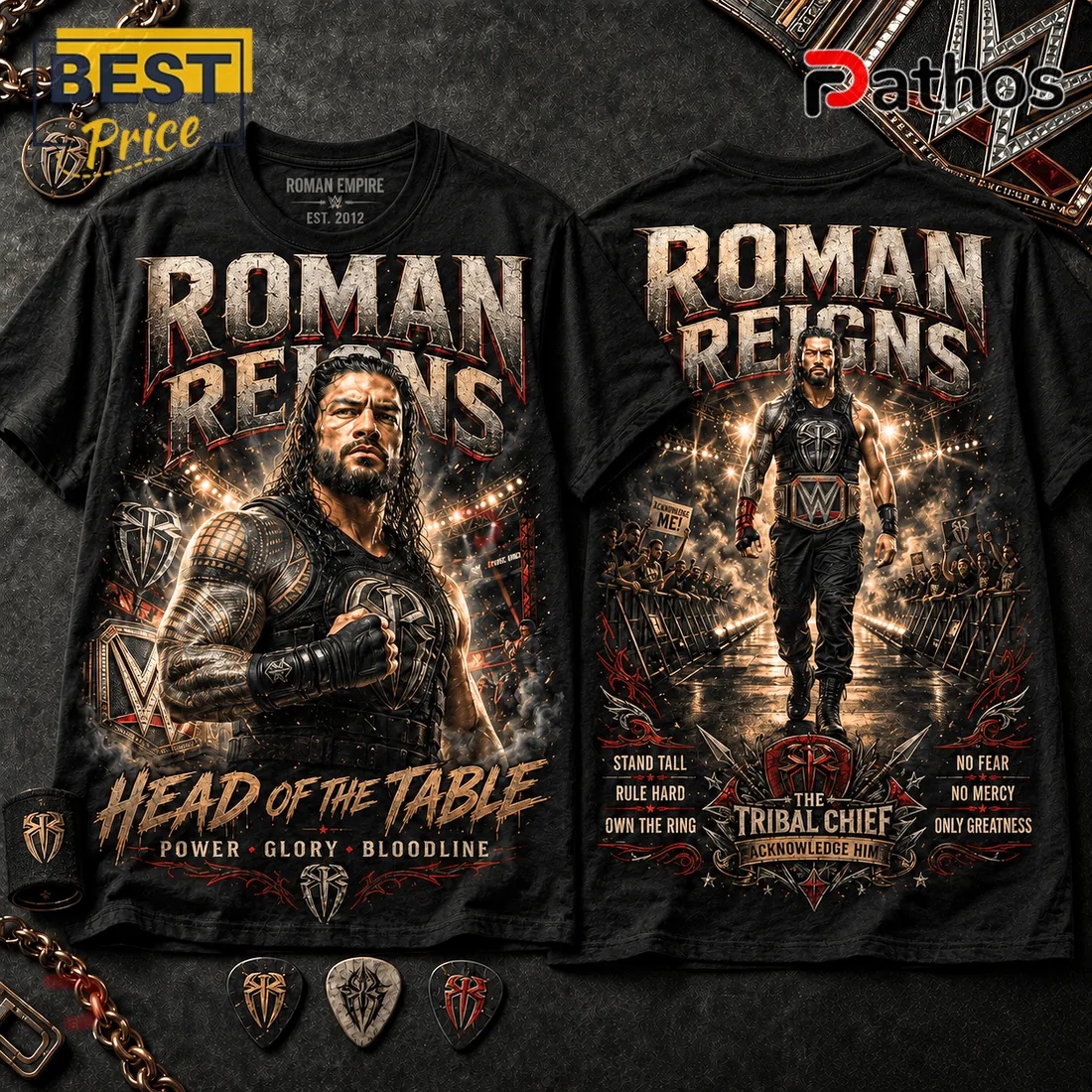 Roman Reigns WWE Head of the Table T-Shirt Roman Reigns WWE Head of the Table T-Shirt