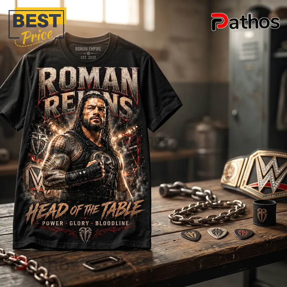Roman Reigns WWE Head of the Table T-Shirt Roman Reigns WWE Head of the Table T-Shirt
