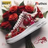 Selena Quintanilla Red Rose Nike Air Force 1 Sneakers