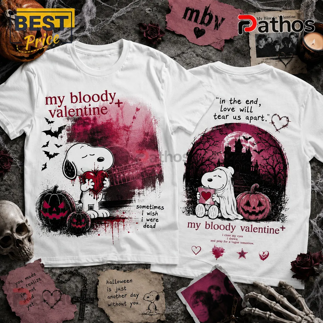 Snoopy My Bloody Valentine Horror Halloween T-Shirt Snoopy My Bloody Valentine Horror Halloween T-Shirt