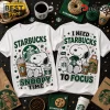 Snoopy Starbucks I Need To Focus T-Shirt