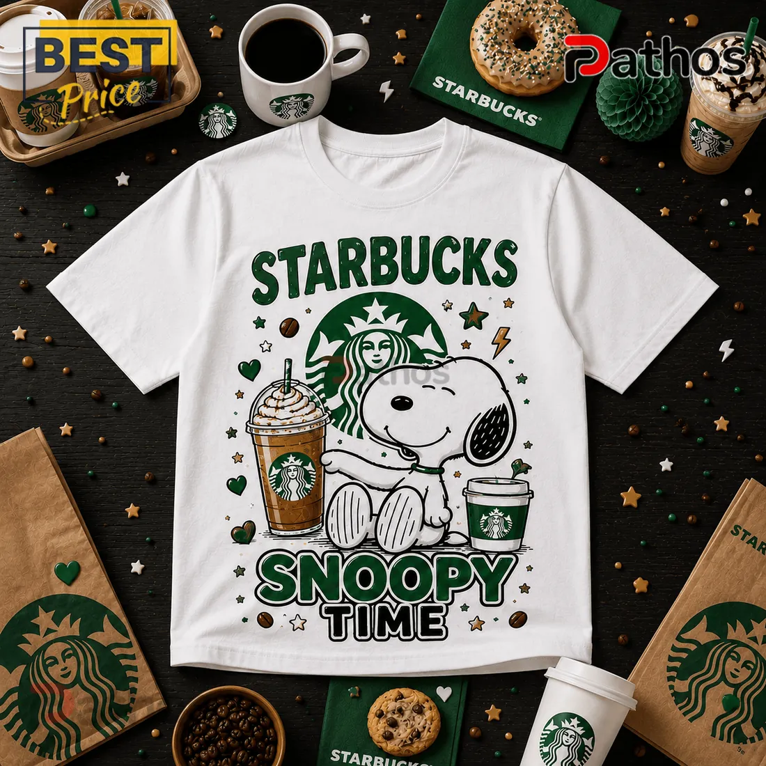 Snoopy Starbucks I Need To Focus T-Shirt Snoopy Starbucks I Need To Focus T-Shirt