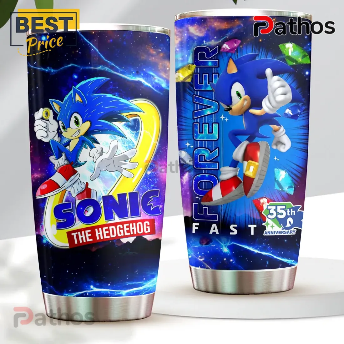 Sonic the Hedgehog 35th Anniversary Stainless Steel Tumbler Sonic the Hedgehog 35th Anniversary Stainless Steel Tumbler