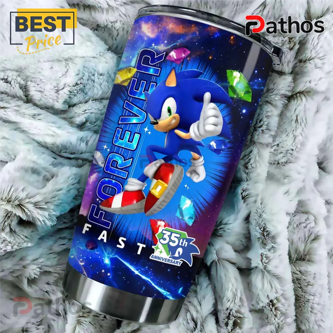 Sonic the Hedgehog 35th Anniversary Stainless Steel Tumbler Sonic the Hedgehog 35th Anniversary Stainless Steel Tumbler
