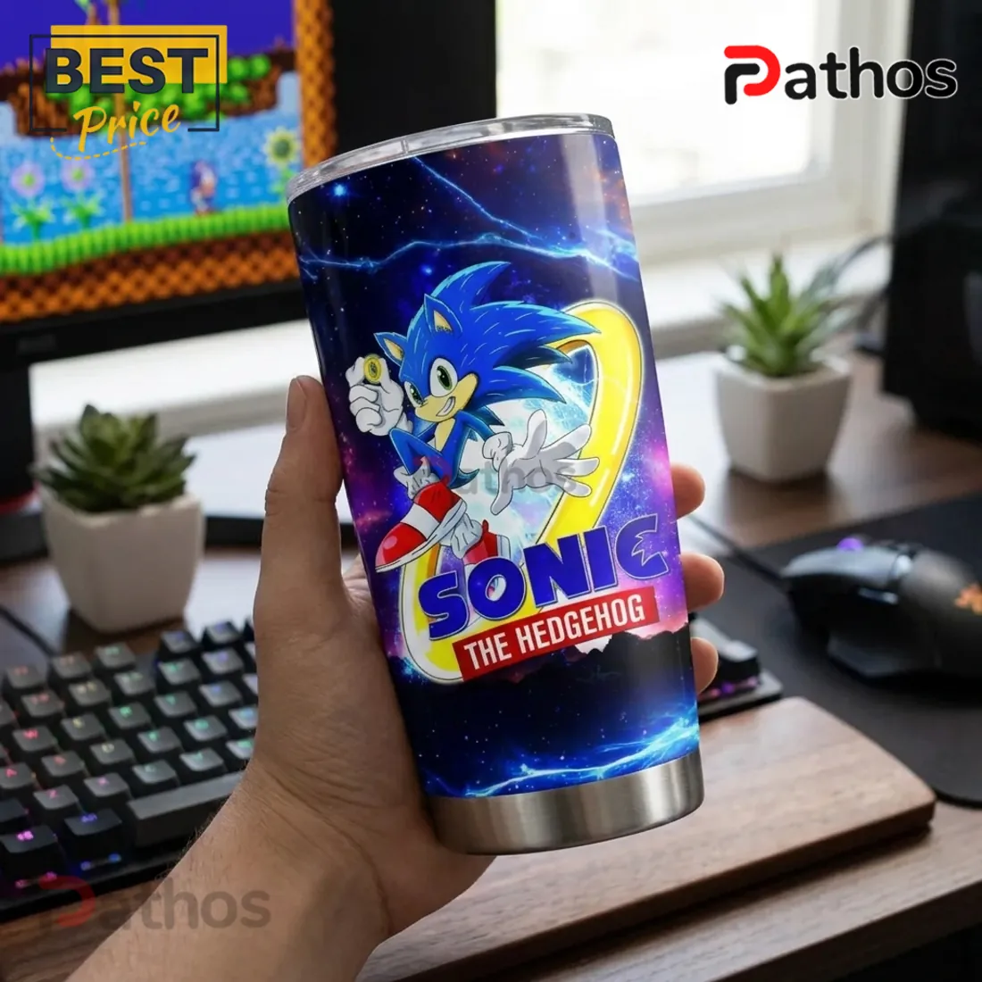 Sonic the Hedgehog 35th Anniversary Stainless Steel Tumbler Sonic the Hedgehog 35th Anniversary Stainless Steel Tumbler