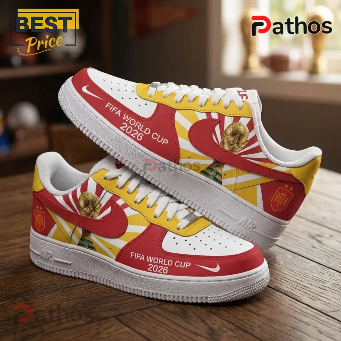Spain National Team 2026 World Cup AF1 Sneakers Spain National Team 2026 World Cup AF1 Sneakers