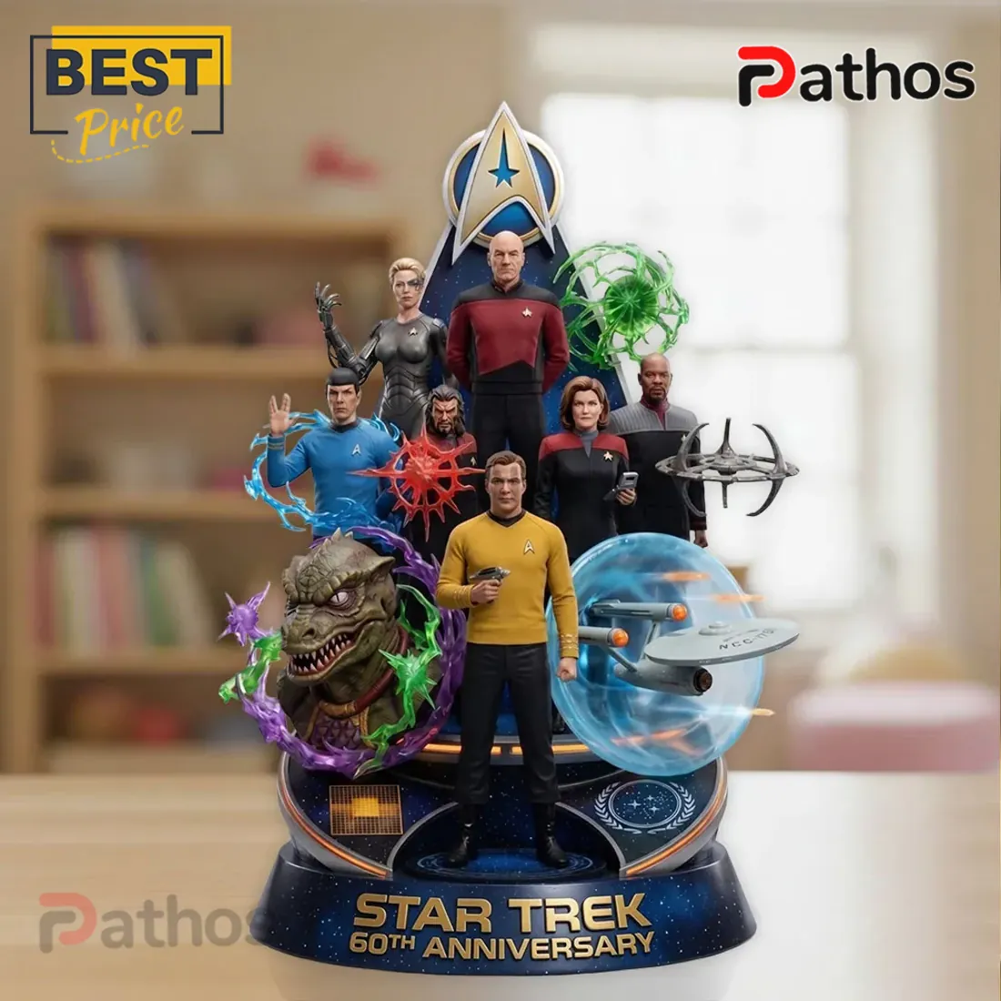 Star Trek 60th Anniversary Acrylic Plaque Star Trek 60th Anniversary Acrylic Plaque