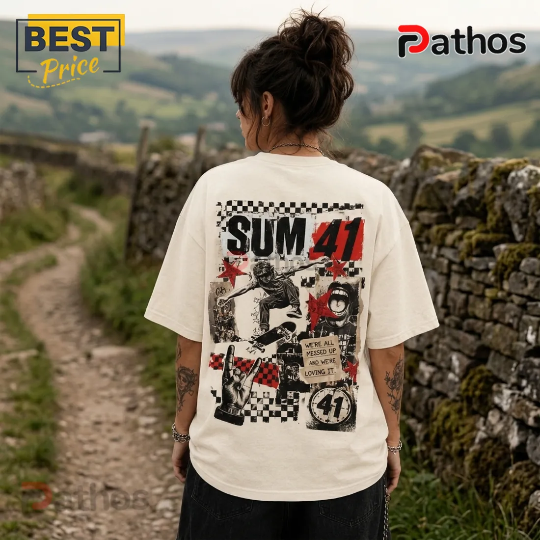 Sum 41 No Rules Full Volume Off-White T-Shirt Sum 41 No Rules Full Volume Off-White T-Shirt