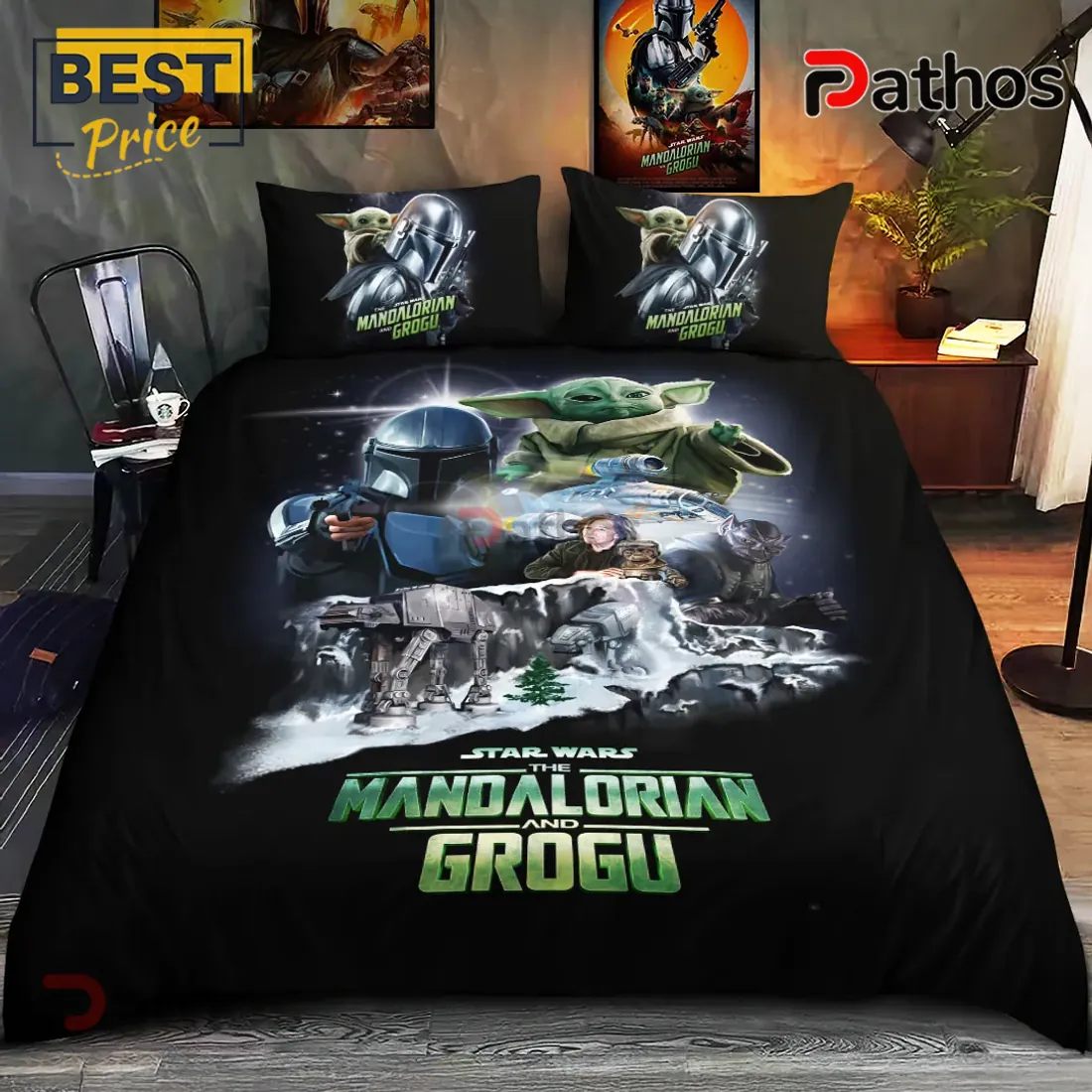The Mandalorian and Grogu Star Wars Bedding Set The Mandalorian and Grogu Star Wars Bedding Set