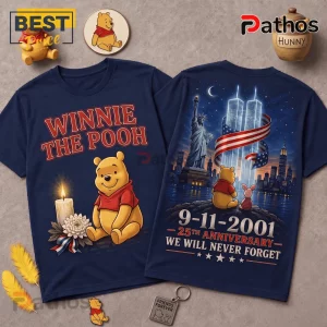 Winnie The Pooh 25th Anniversary 9/11 Memorial T-Shirt