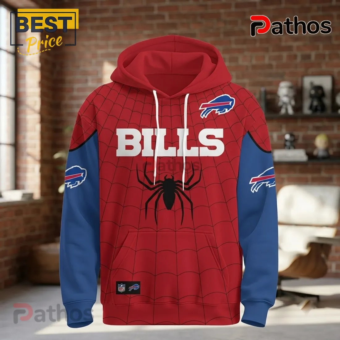 Buffalo Bills x Spider-Man Brand New Day Hoodie Buffalo Bills x Spider-Man Brand New Day Hoodie