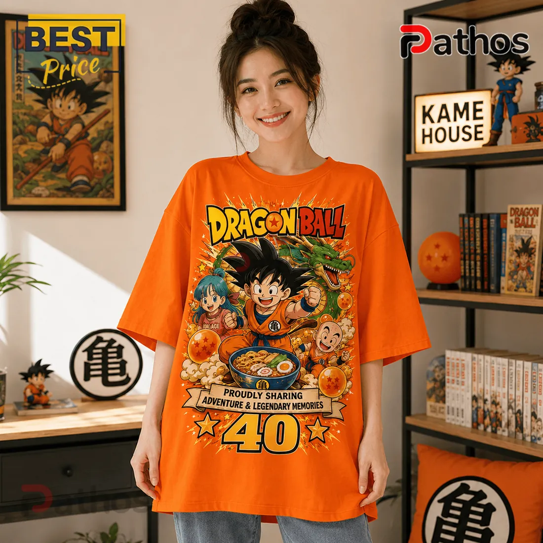 Dragon Ball 1986-2026 Anniversary Orange T-Shirt Dragon Ball 1986-2026 Anniversary Orange T-Shirt