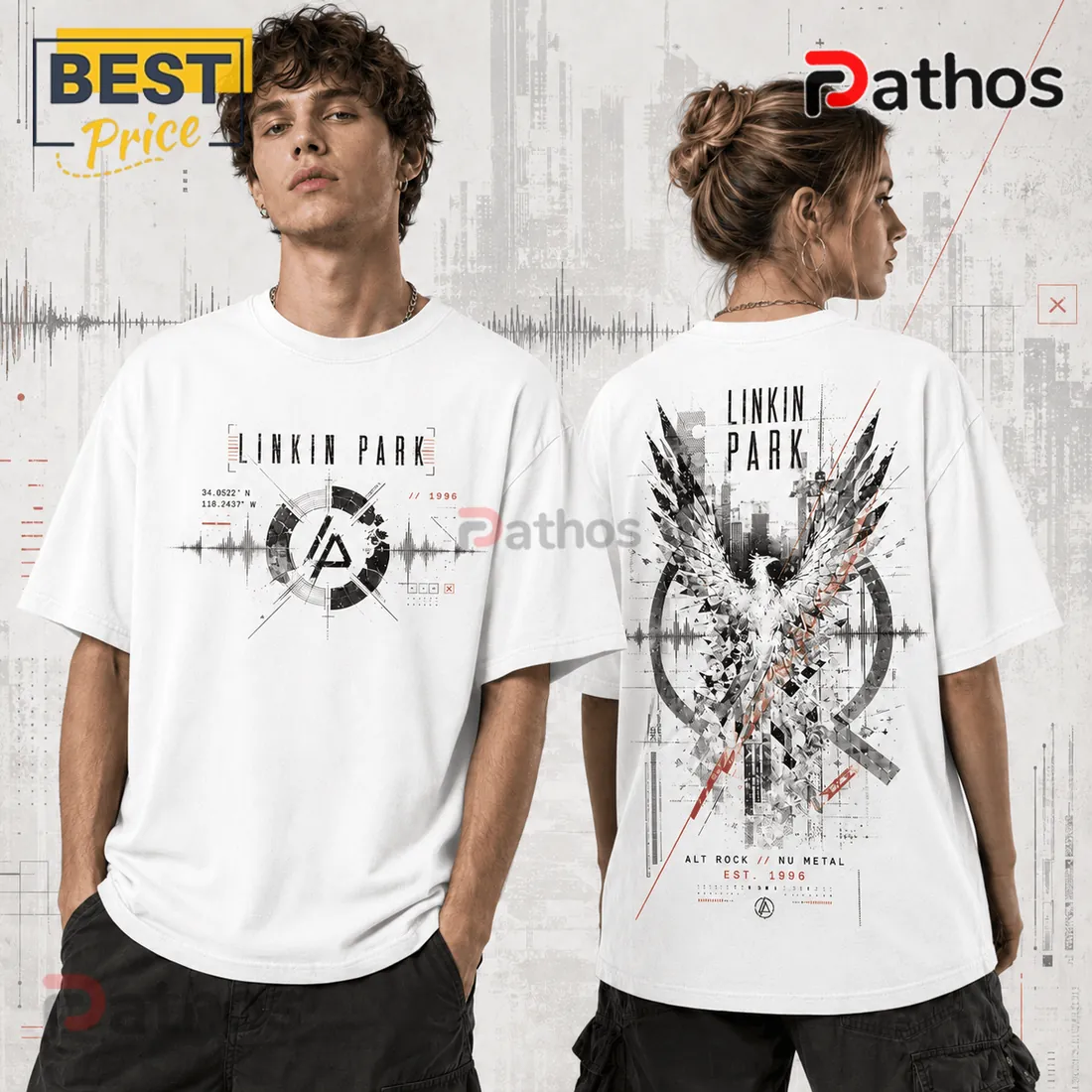 Linkin Park Nu Metal Phoenix Black T-Shirt Linkin Park Nu Metal Phoenix Black T-Shirt