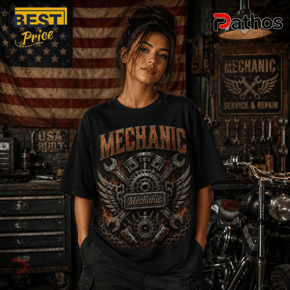 Mechanic 9-11 Memorial We Will Never Forget Black T-Shirt Mechanic 9-11 Memorial We Will Never Forget Black T-Shirt