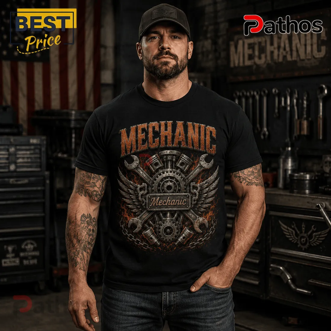 Mechanic 9-11 Memorial We Will Never Forget Black T-Shirt Mechanic 9-11 Memorial We Will Never Forget Black T-Shirt