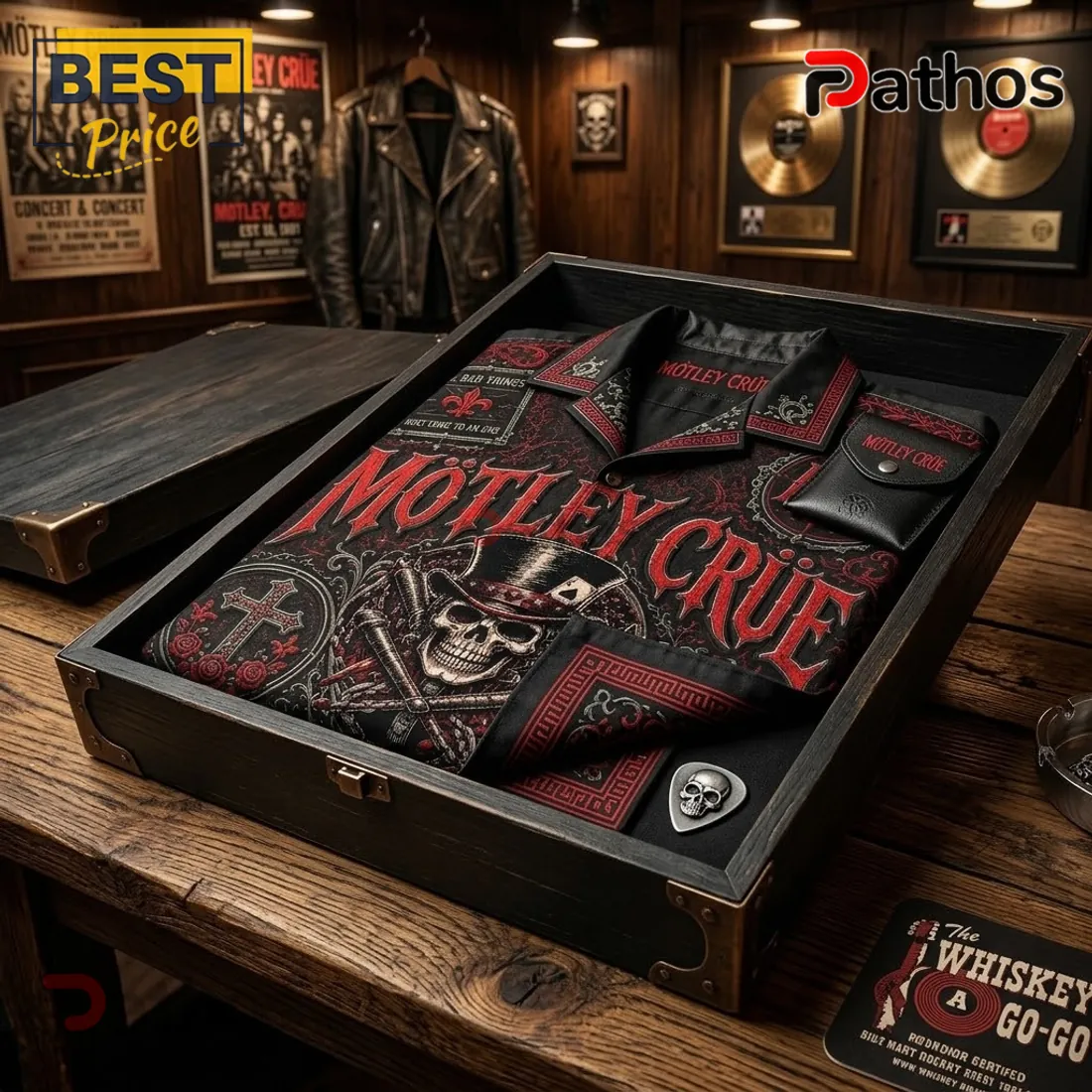 Motley Crue Black Red Skull Hawaiian Shirt 2026 Motley Crue Black Red Skull Hawaiian Shirt 2026