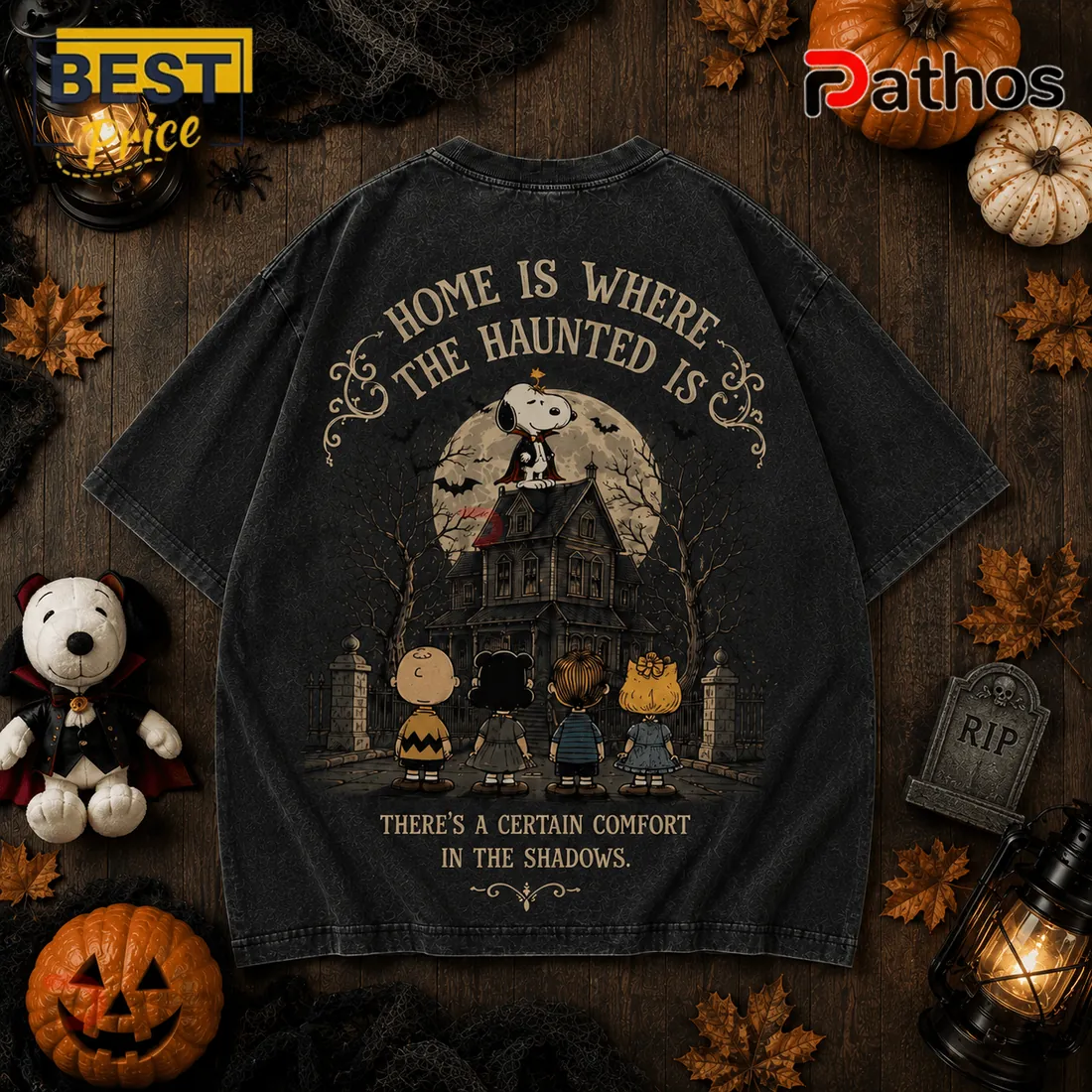 Peanuts Haunted House Halloween 2026 T-Shirt Peanuts Haunted House Halloween 2026 T-Shirt