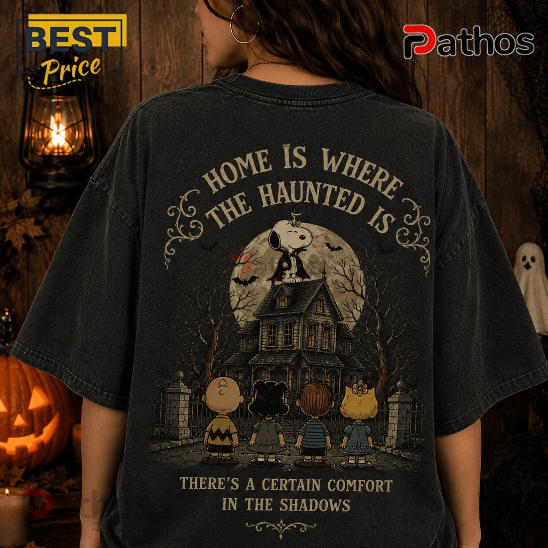 Peanuts Haunted House Halloween 2026 T-Shirt Peanuts Haunted House Halloween 2026 T-Shirt