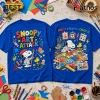 Snoopy Art Attack Royal Blue T-Shirt