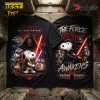 Snoopy Jedi x Kylo Ren Star Wars The Force Awakens T-Shirt