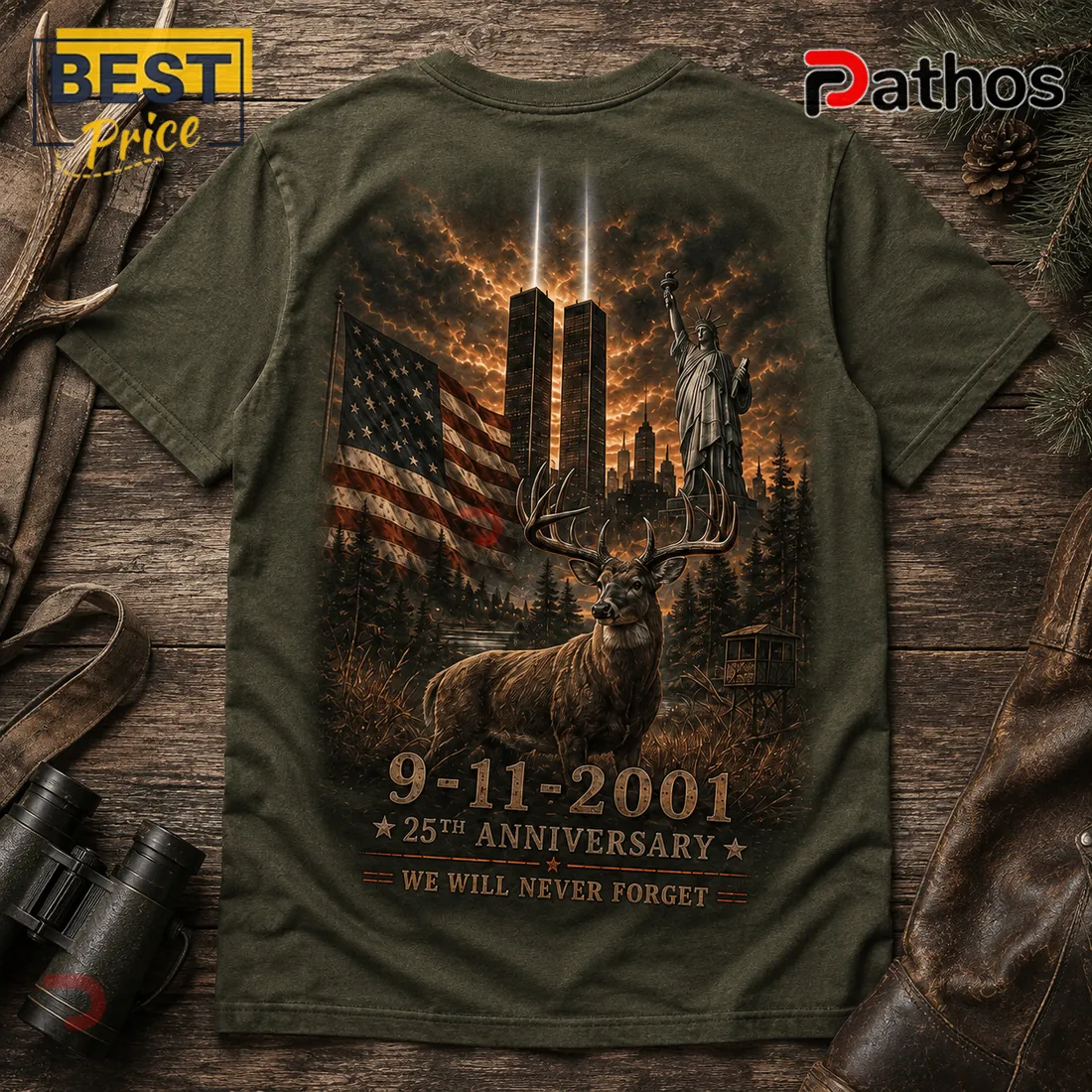th Anniversary Hunting Deer Memorial T-Shirt th Anniversary Hunting Deer Memorial T-Shirt